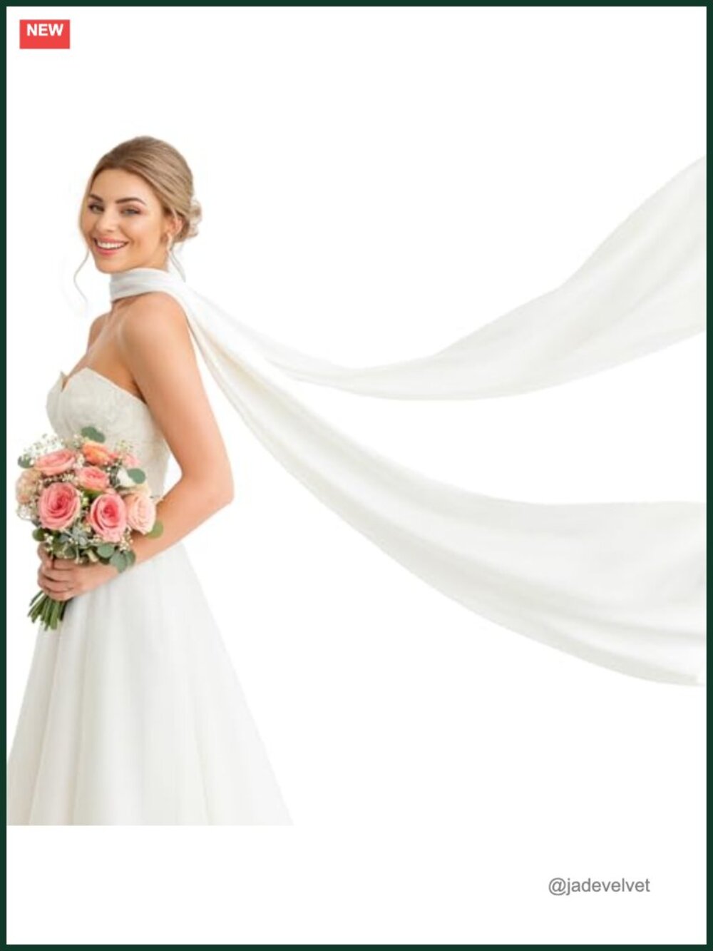 Extra Long Bridal Scarf 141.7 Inches Sheer Tulle Wedding Scarf for Bride